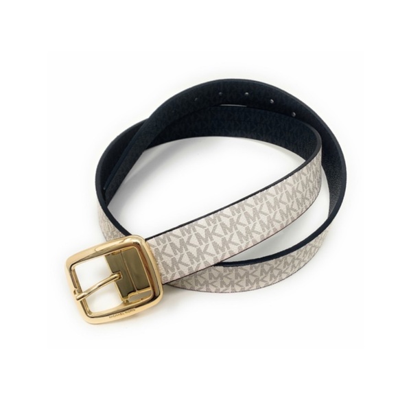 NWT Michael Kors Reversible Logo Leather Belt | Sizes S/M/L